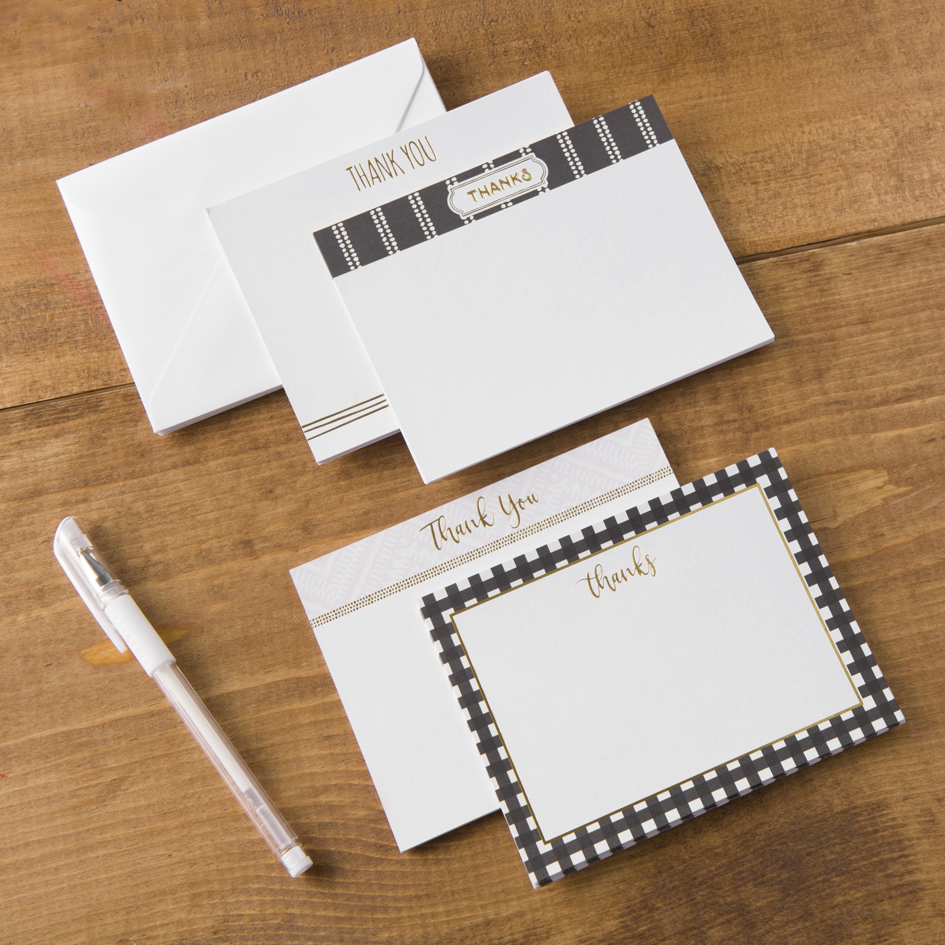 slide 7 of 9, Thank You Flat Cards & Envelopes By Recollections, 4.25" X 5.5", 4.25 in x 5.5 in