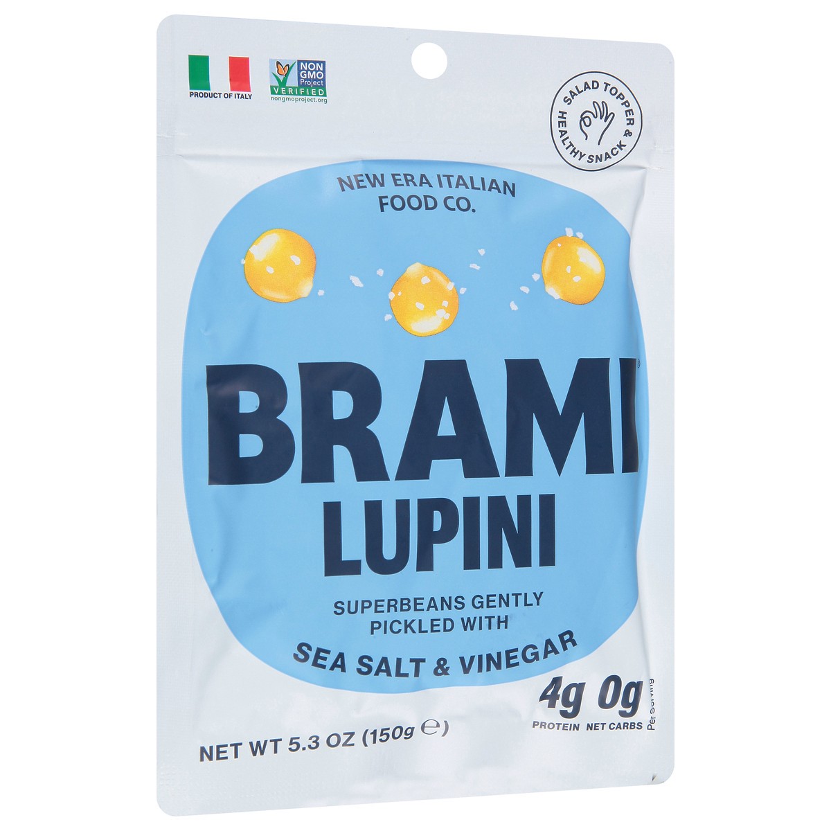 slide 9 of 9, BRAMI Sea Salt & Vinegar Lupini 5.3 oz, 5.3 oz