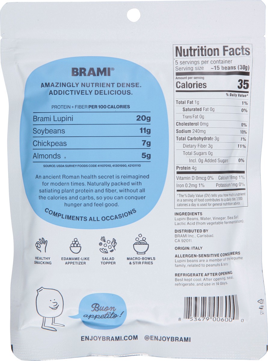 slide 3 of 9, BRAMI Sea Salt & Vinegar Lupini 5.3 oz, 5.3 oz