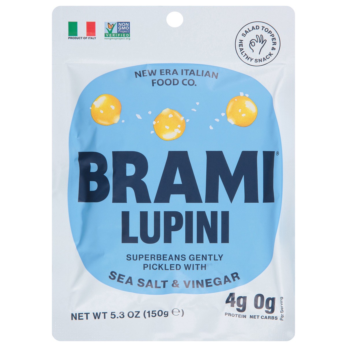 slide 1 of 9, BRAMI Sea Salt & Vinegar Lupini 5.3 oz, 5.3 oz