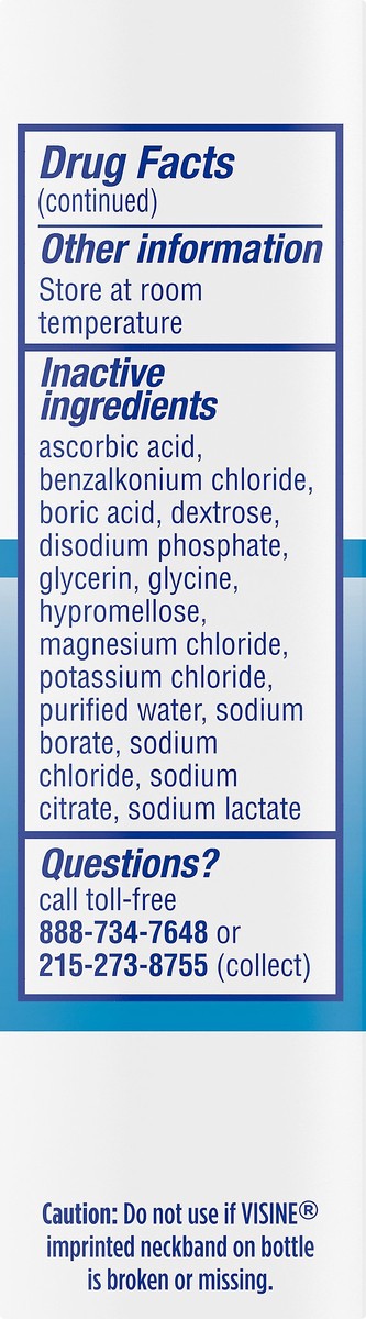 slide 3 of 7, Visine Dry Eye Relief Lubricant Eye Drops with Polyethylene Glycol 400 to Moisturize and Soothe Irritated, Gritty and Dry Eyes, Designed to Work like Real Tears, 0.5 fl. oz, 0.5 fl oz