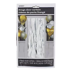 Unique Silver Fringe Door Curtain