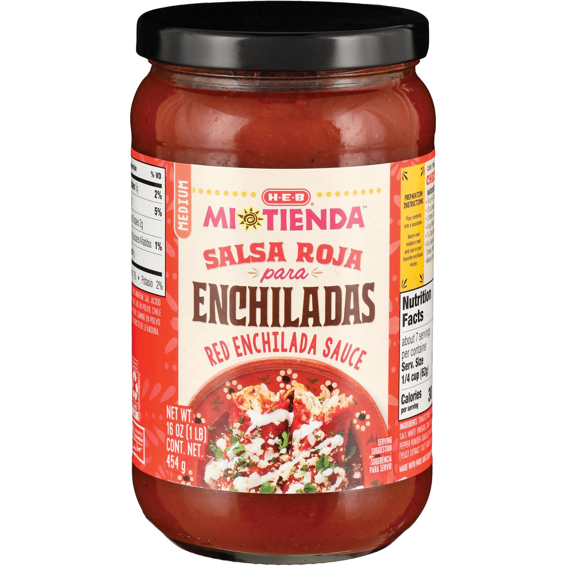 slide 1 of 1, H-E-B Mi Tienda Enchilada Sauce - Red, 16 oz