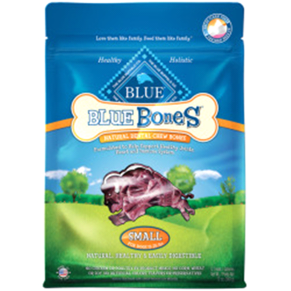 slide 1 of 1, Blue Buffalo Blue Bones, Dental Dog Treats, Small, 12 oz