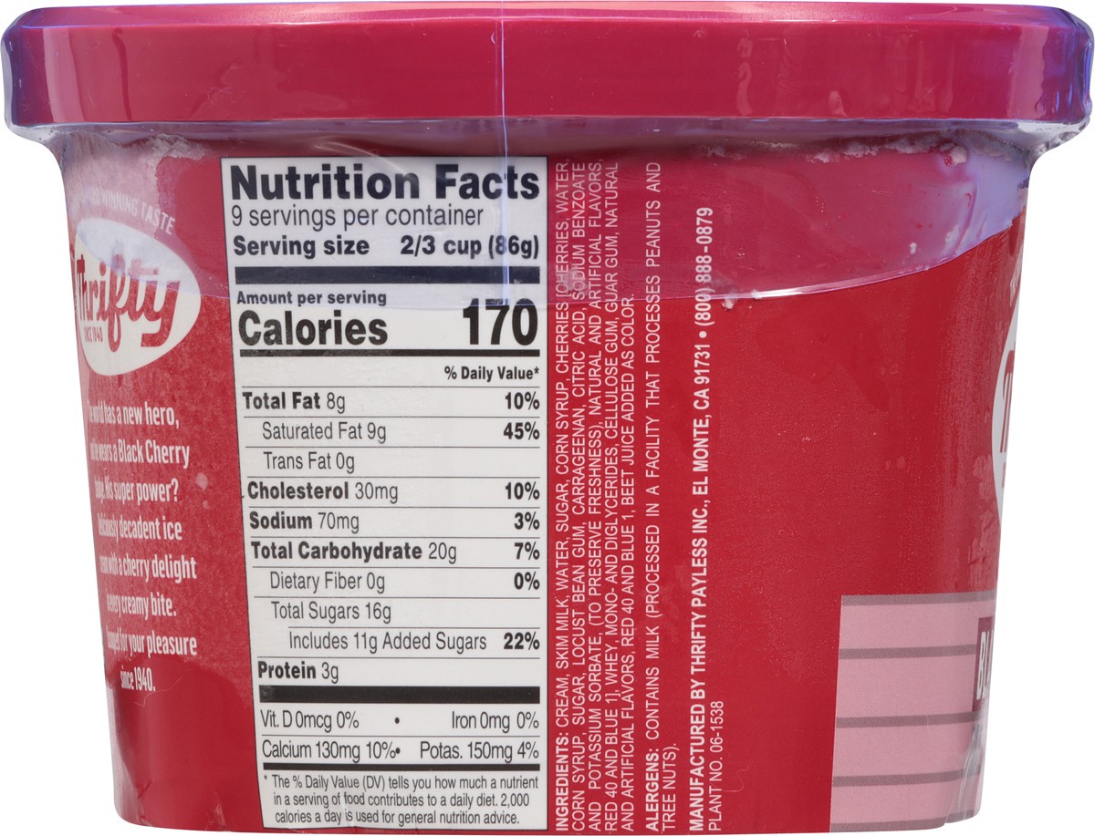 slide 15 of 15, Thrifty Black Cherry Ice Cream 1.5 qt, 1.5 qt