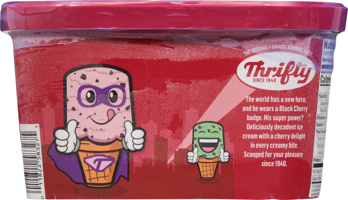 slide 3 of 15, Thrifty Black Cherry Ice Cream 1.5 qt, 1.5 qt