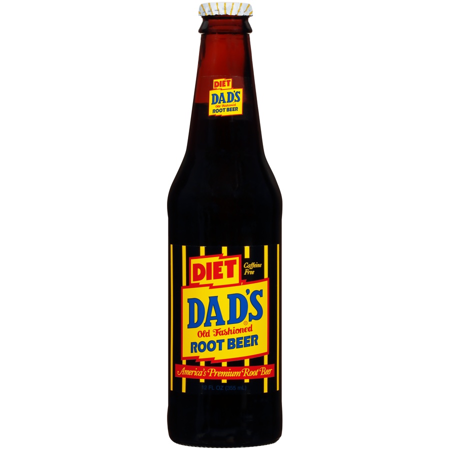 slide 1 of 6, Dad's Diet Dads Root Beer 12 oz Bottle, 12 oz