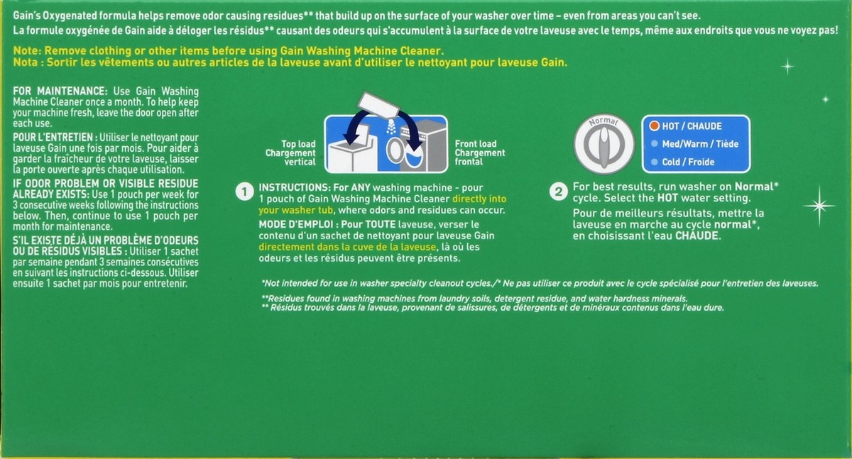 slide 3 of 4, Gain Washing Machine Cleaner 6 ea, 6 ct