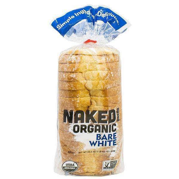 slide 1 of 1, Naked Bread Organic Bare White Bread Organic Sandwich Bread 22.5oz, 22.5 oz