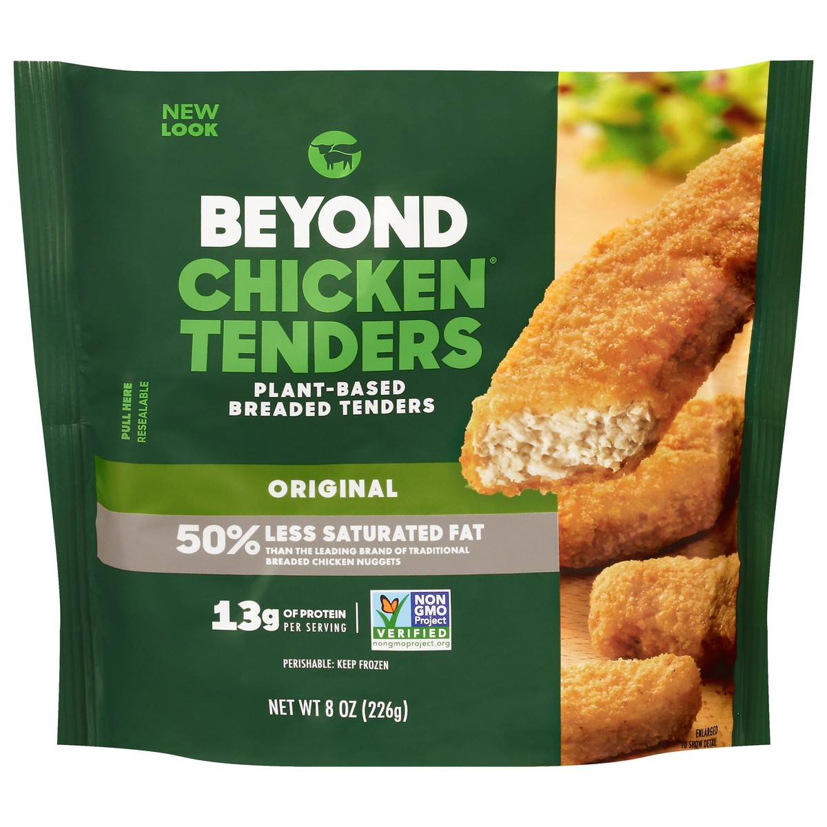 slide 1 of 1, Beyond Meat Beyond Chicken Plant-Based Breaded Tenders, 8 oz, 8 oz