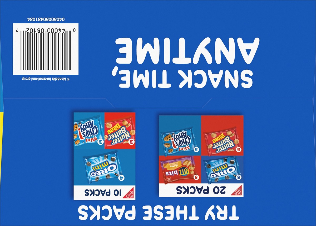 slide 2 of 14, Mixed Nabisco Cookies & Candy Variety Pack, SOUR PATCH KIDS Candy, OREO Mini Cookies, and Mini CHIPS AHOY! Cookies, 30 Snack Packs, 30 ct