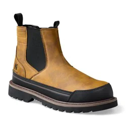 Northline Supply Men's Axis Pull-On ST Work Boots, Tan, Size 8