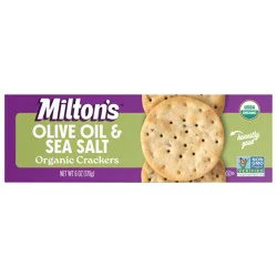 Milton's Organic Crackers - Olive Oil & Sea Salt, 6oz