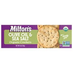 Milton's Organic Crackers - Olive Oil & Sea Salt, 6oz