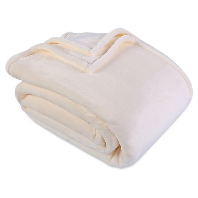 slide 1 of 1, Berkshire Blanket VelvetLoft Ecothread Twin Blanket - Marshmallow, 1 ct