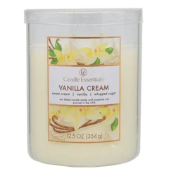 Candle Essentials Vanilla Cream 12.5 oz