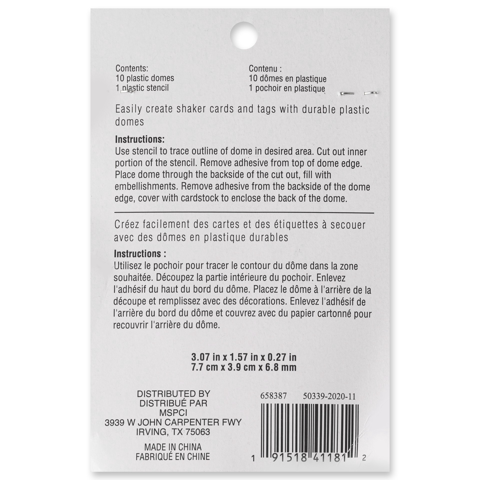 slide 2 of 6, Rectangle Plastic Domes By Recollections, 3.07 in x 1.57 in x 0.27 in