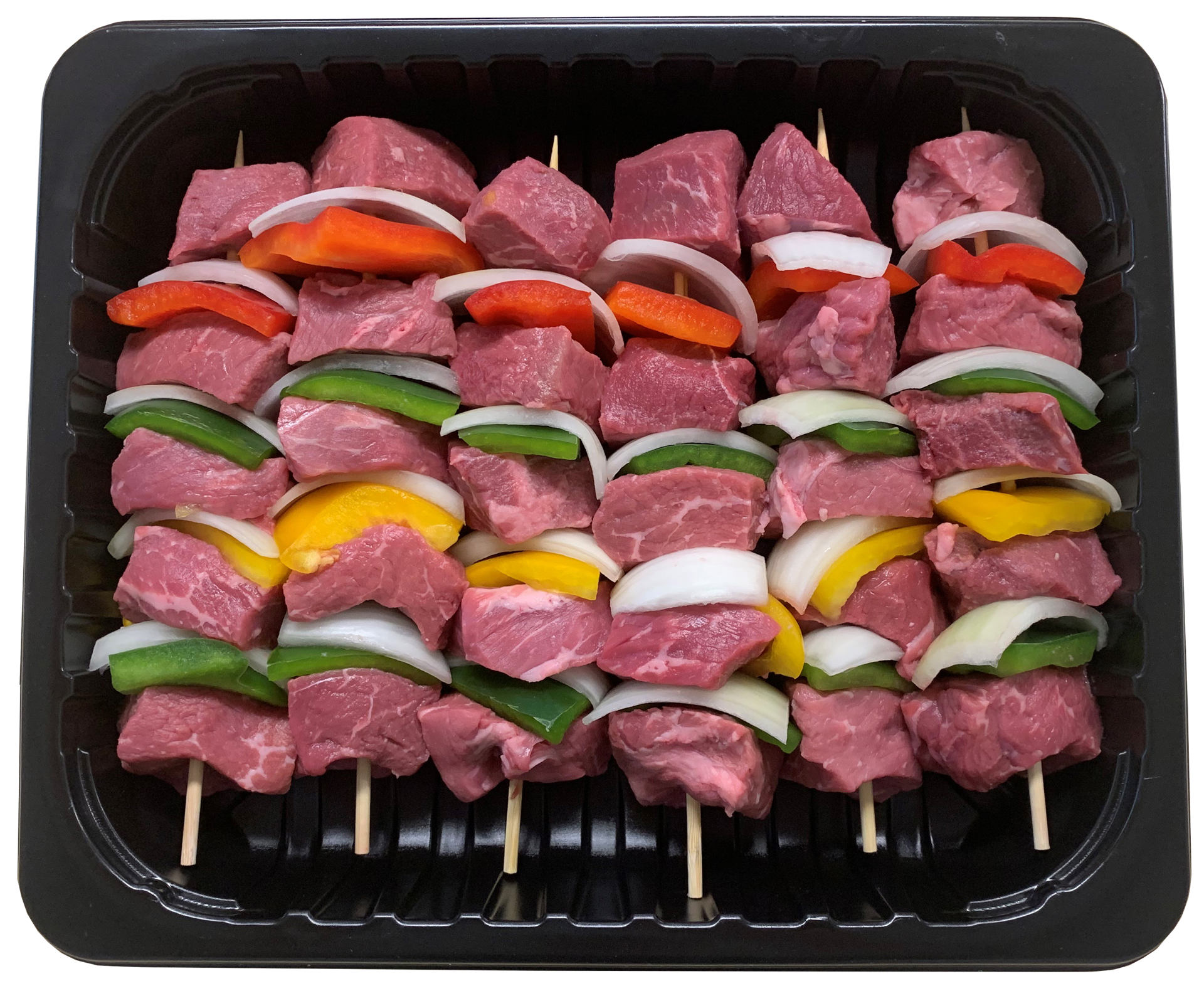 slide 1 of 1, Beef Kabobs with Vegetables, per lb