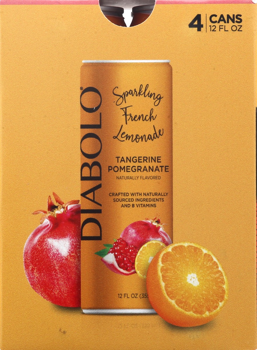 slide 5 of 9, DIABOLO Tangerine Pomegranate Sparkling French Lemonade 4 ea, 4 ct