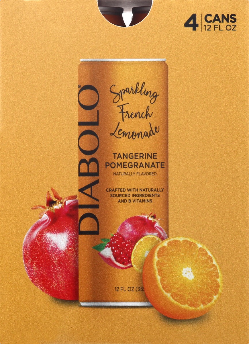 slide 6 of 9, DIABOLO Tangerine Pomegranate Sparkling French Lemonade 4 ea, 4 ct