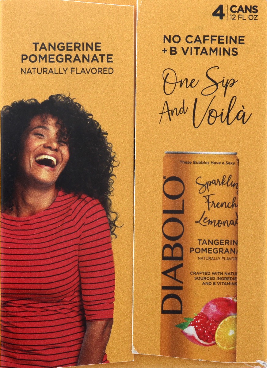 slide 7 of 9, DIABOLO Tangerine Pomegranate Sparkling French Lemonade 4 ea, 4 ct