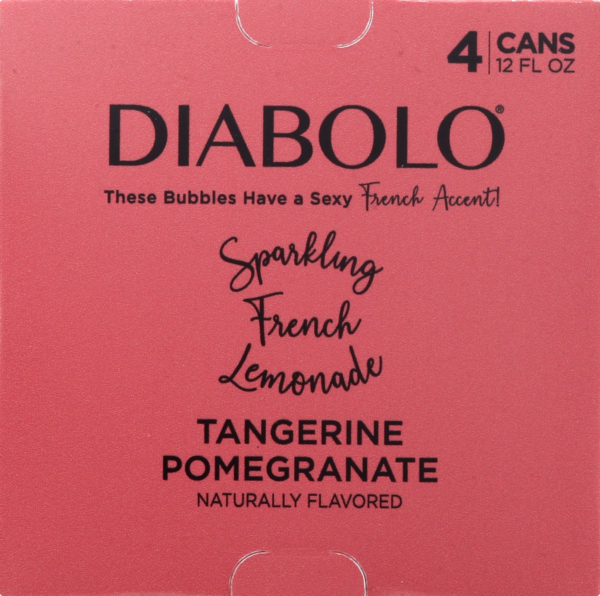 slide 9 of 9, DIABOLO Tangerine Pomegranate Sparkling French Lemonade 4 ea, 4 ct