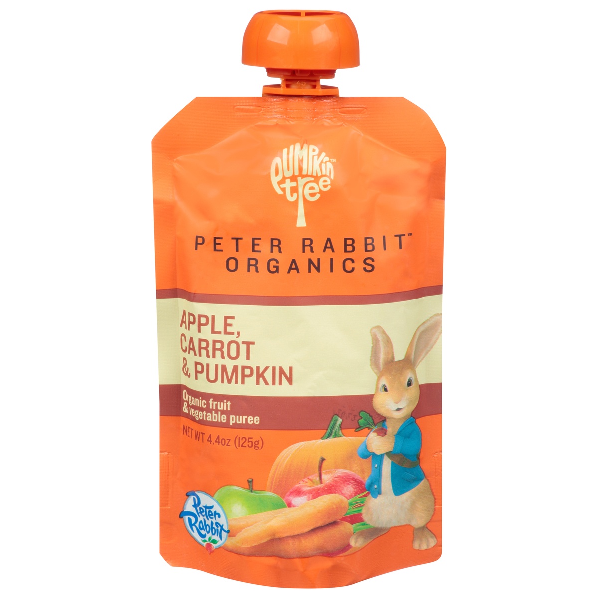 slide 1 of 2, Peter Rabbit Organics Apple Carrot & Pumpkin Baby Food Pouch - 4.4oz, 4.4 oz