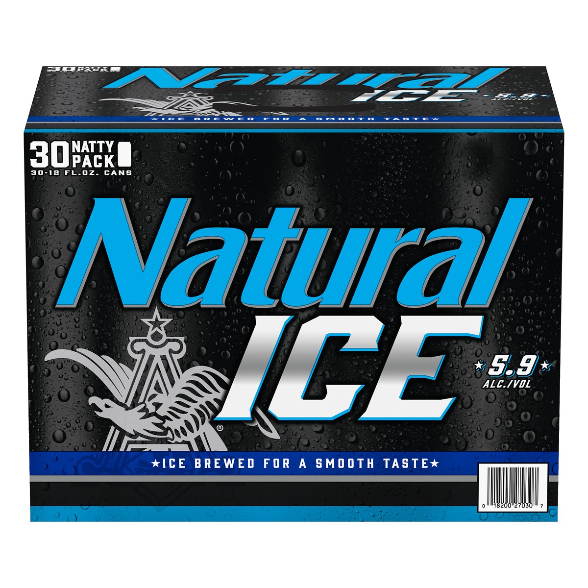 slide 1 of 1, Natural Ice Beer, 5.9% ABV, 30 ct; 12 fl oz