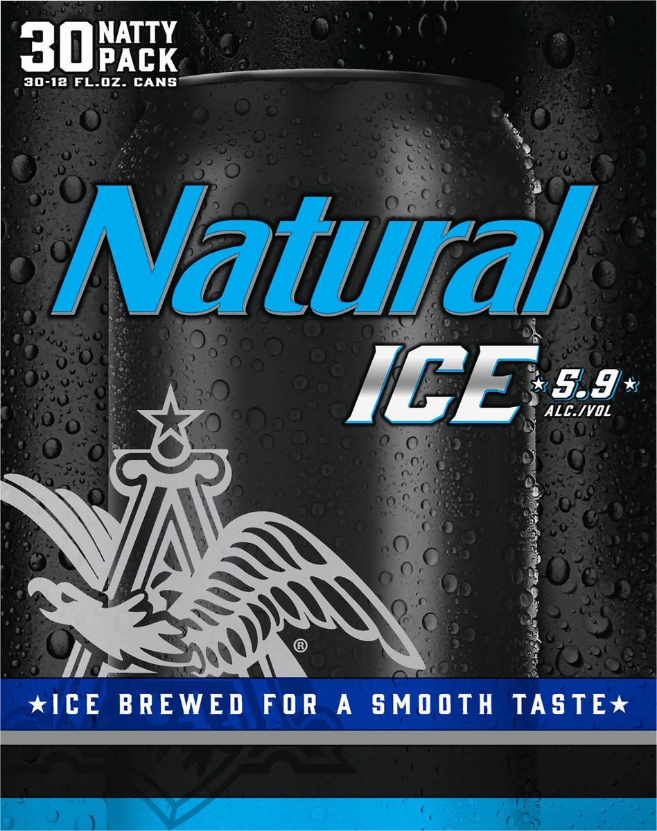 slide 7 of 9, Natural Light Beer, 30 Pack 12 fl. oz. Cans, 5.9% ABV, 30 ct; 12 fl oz