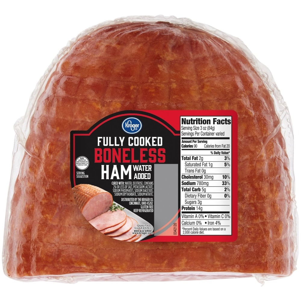 slide 1 of 1, Kroger Boneless Half Ham, per lb