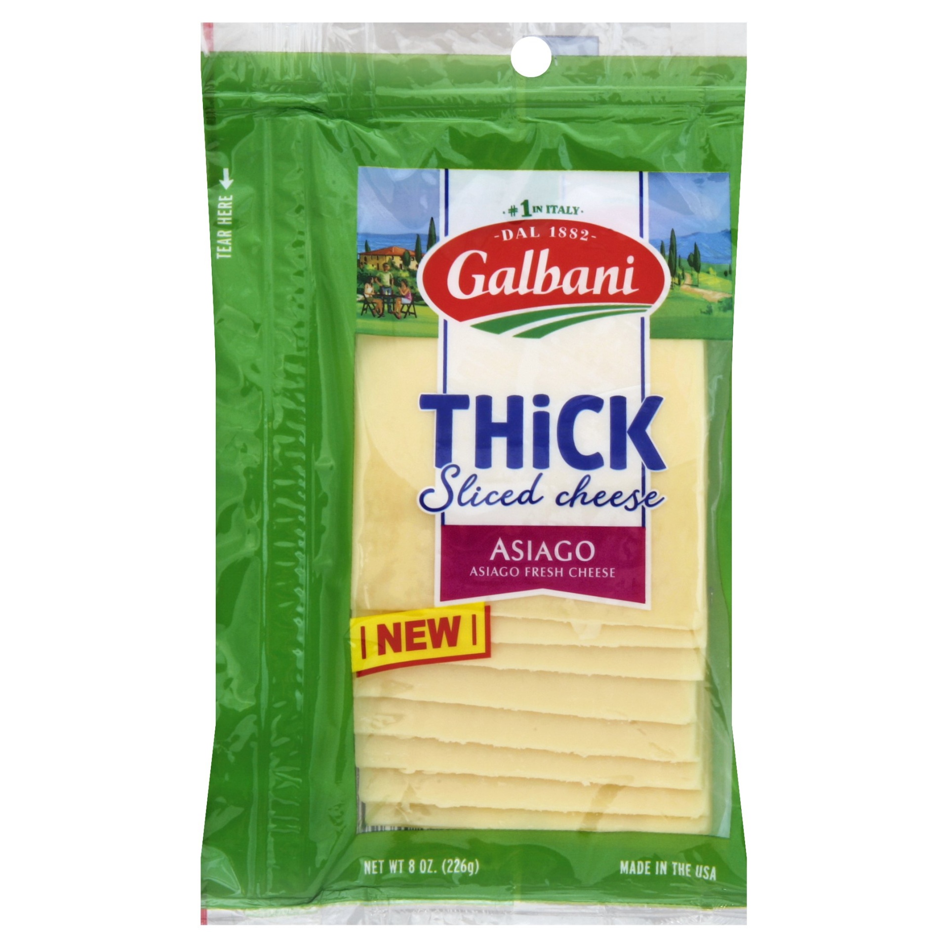slide 1 of 1, Galbani Thick Sliced Asiago - 8 oz, 8 oz