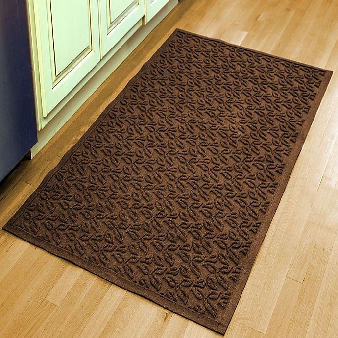 slide 1 of 1, Weather Guard Leaf x 58-InchDoor Mat - Dark Brown, 1 ct