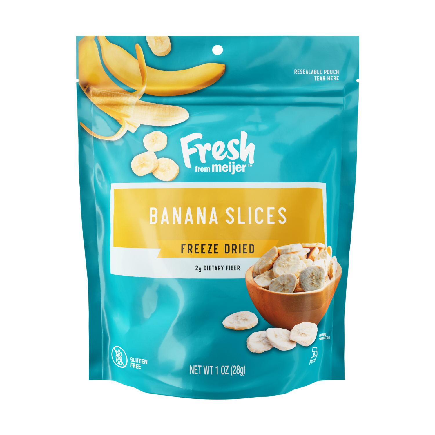slide 1 of 2, Fresh From Meijer Dried Banana Slices, 1 Oz, 1 oz