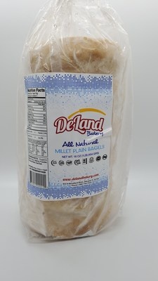 slide 1 of 1, Deland Bakery Bagels Millet Plain, 16 oz