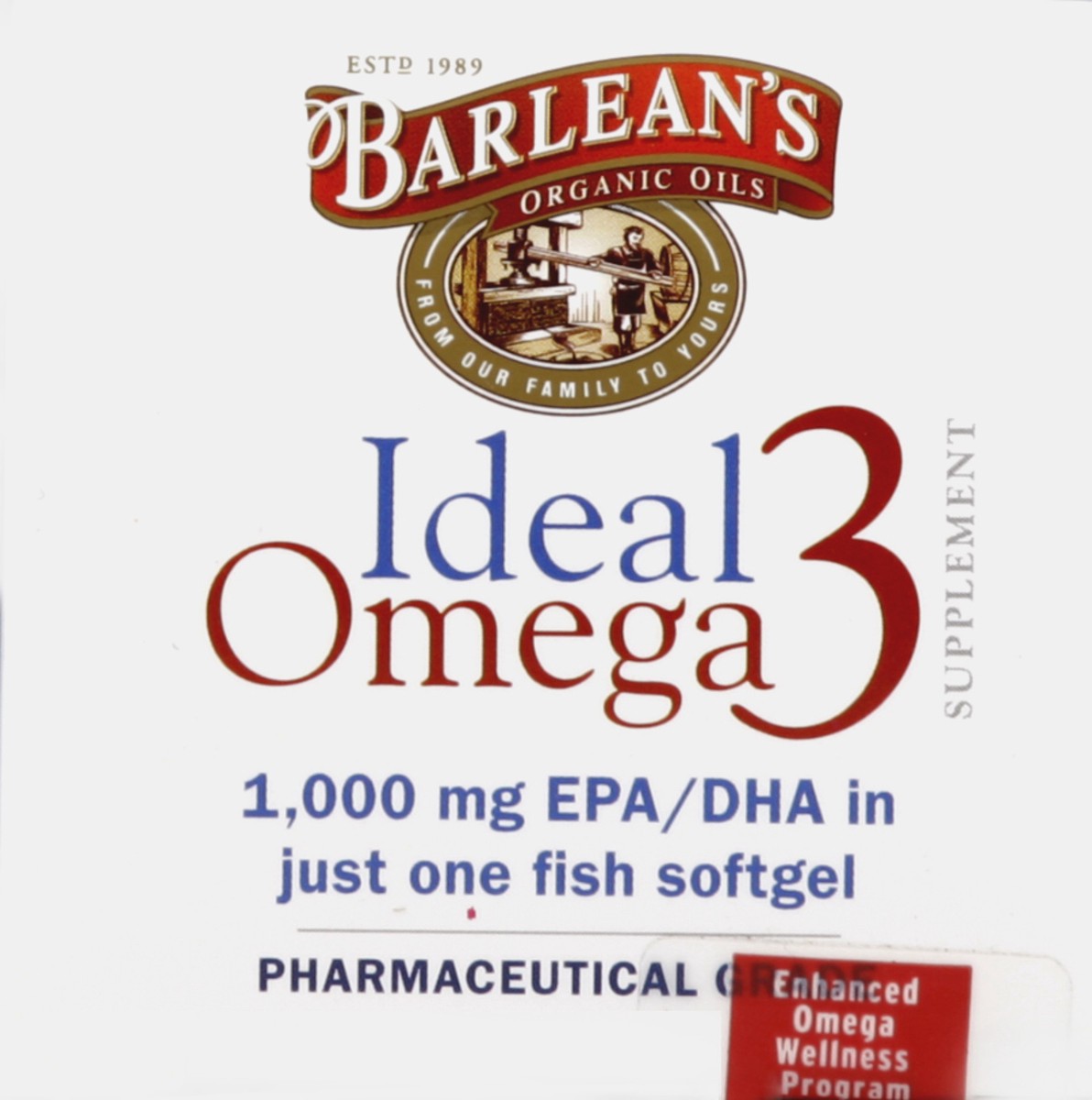 slide 2 of 5, Barlean's Ideal Omega 3 Supplement 30 ea, 30 ct