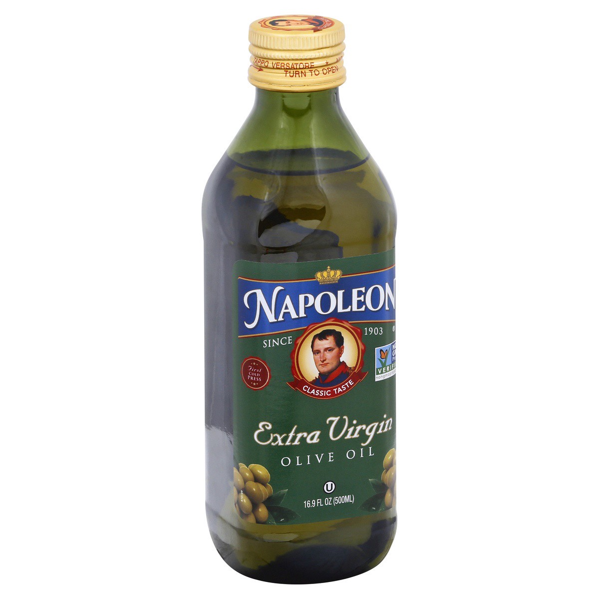 slide 5 of 9, Napoleon Olive Oil Extra Virgin, 16.9 fl oz
