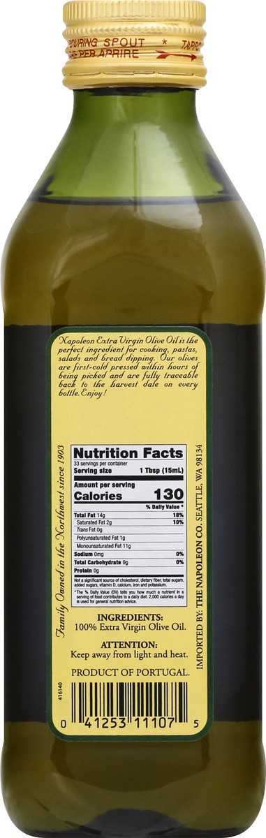 slide 8 of 9, Napoleon Olive Oil Extra Virgin, 16.9 fl oz