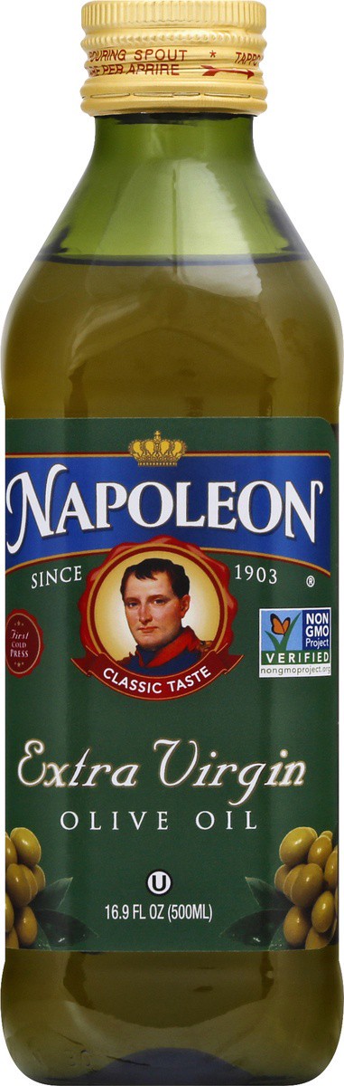 slide 2 of 9, Napoleon Olive Oil Extra Virgin, 16.9 fl oz