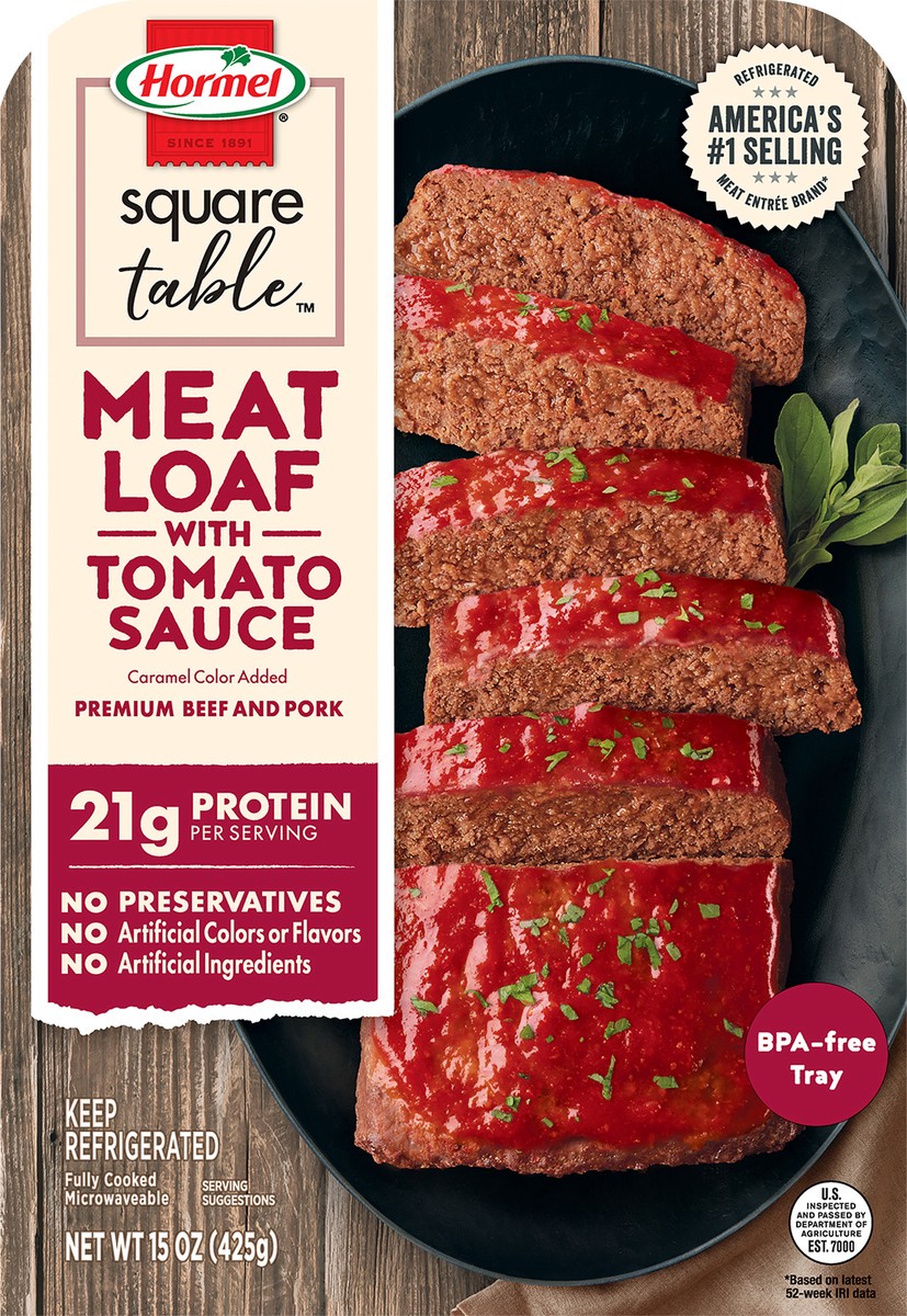 slide 3 of 3, Hormel Square Table Meatloaf with Tomato Sauce 15 oz, 15 oz