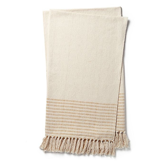 slide 1 of 2, Magnolia Home by Joanna Gaines Oaks Throw Blanket - Gold, 1 ct