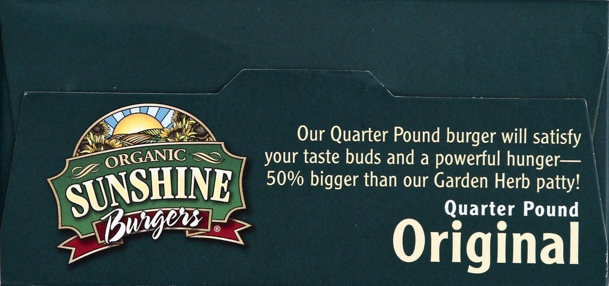 slide 2 of 4, Sunshine Burger Quarter Pound Original, 8 oz