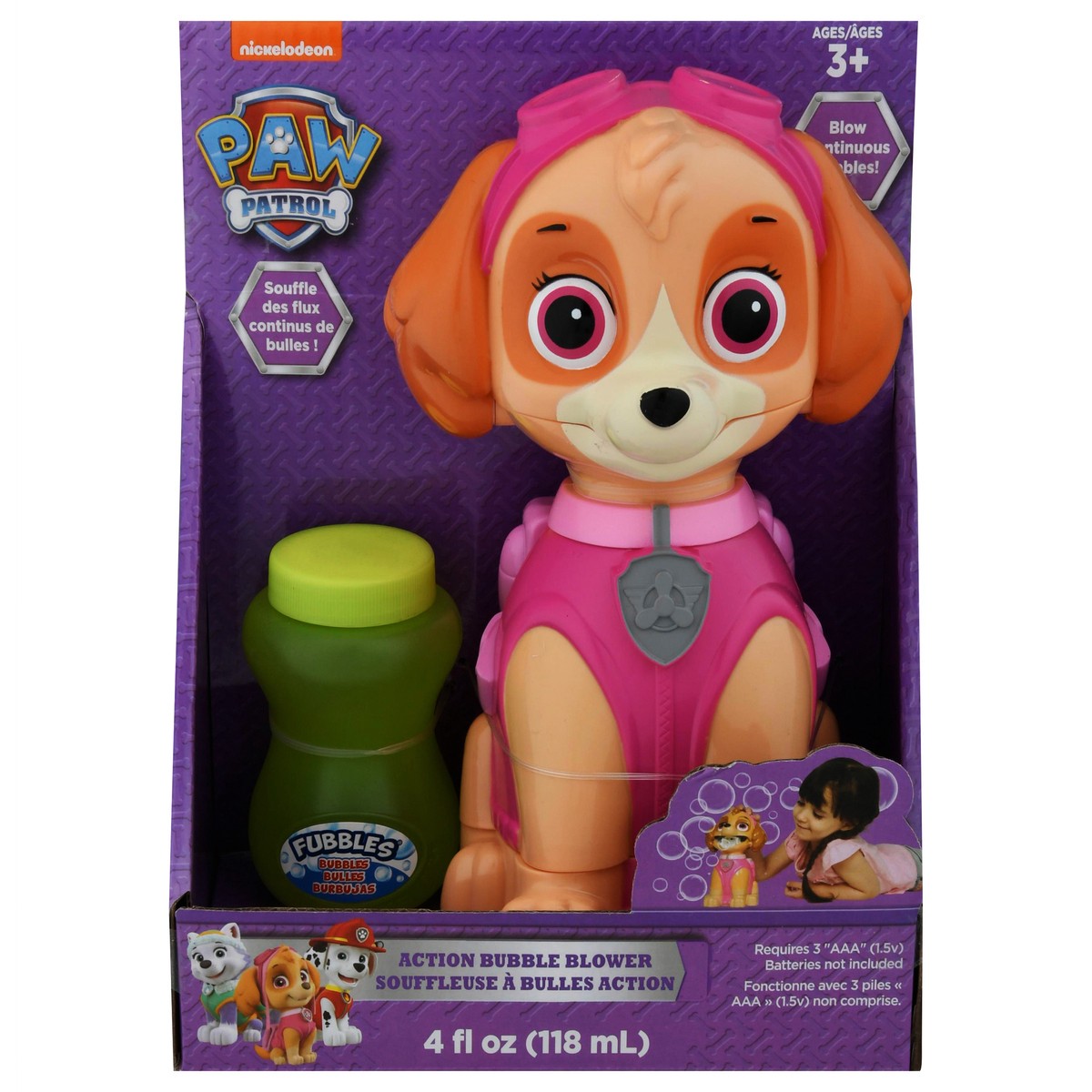 slide 2 of 12, PAW Patrol Action Bubble Blower 4 fl oz, 1 ct