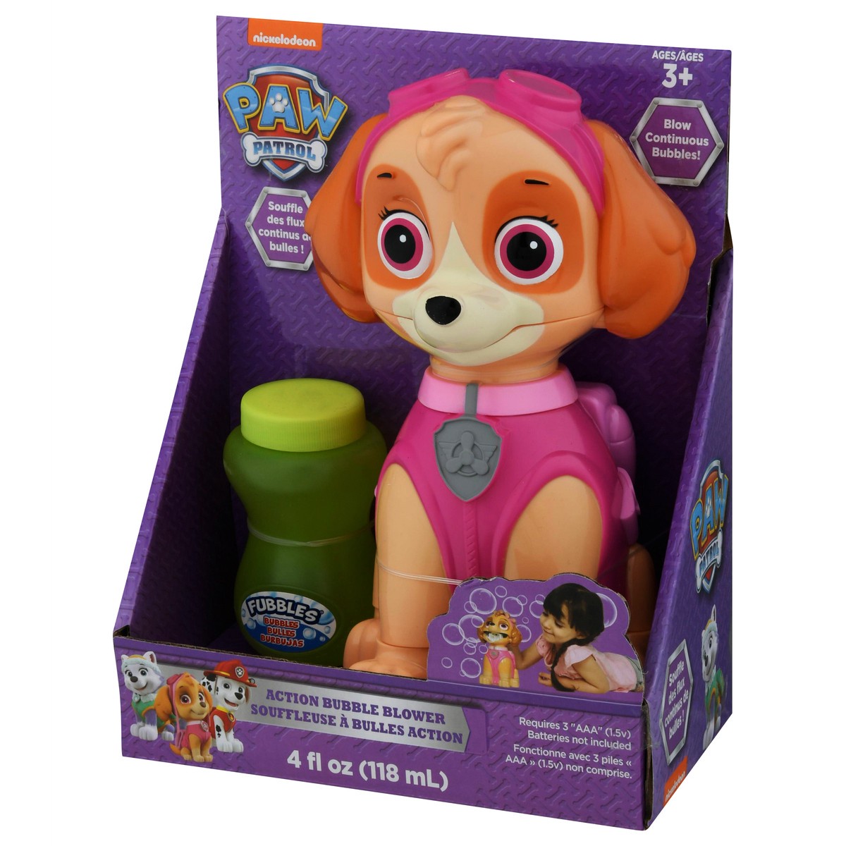 slide 4 of 12, PAW Patrol Action Bubble Blower 4 fl oz, 1 ct