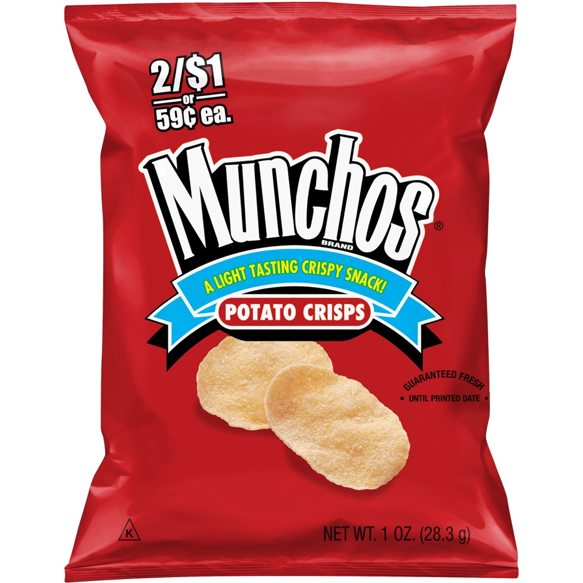 slide 1 of 5, Munchos Potato Crisps, 1 oz