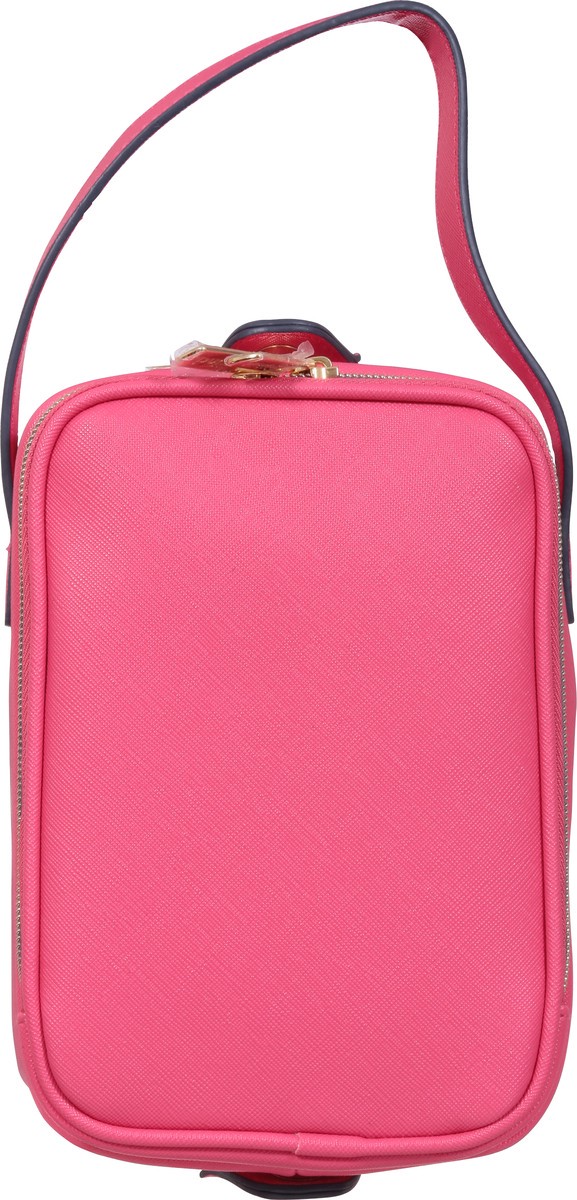 slide 5 of 9, scünci Double Zip Pink Toiletry Bag 1 ea, 1 ct