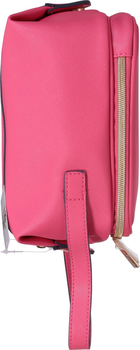 slide 6 of 9, scünci Double Zip Pink Toiletry Bag 1 ea, 1 ct