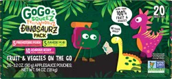 GoGo Squeez 20 Pack Variety Pack Dinosaurz Pack Fruit & Veggies On the Go 20 ea - 20 ct