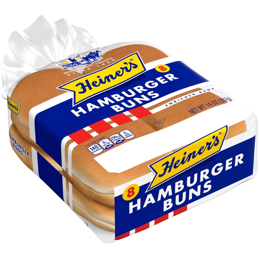slide 1 of 1, Heiner's Hamburger Buns, 11 oz