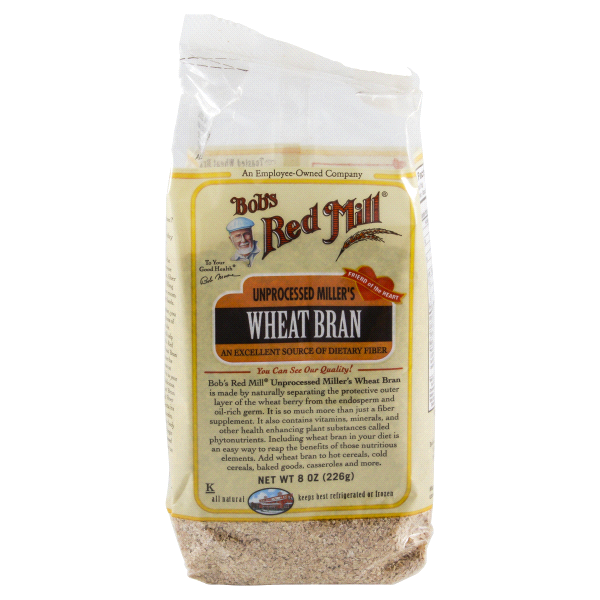 slide 1 of 1, Bob's Red Mill Wheat Bran, 8 oz