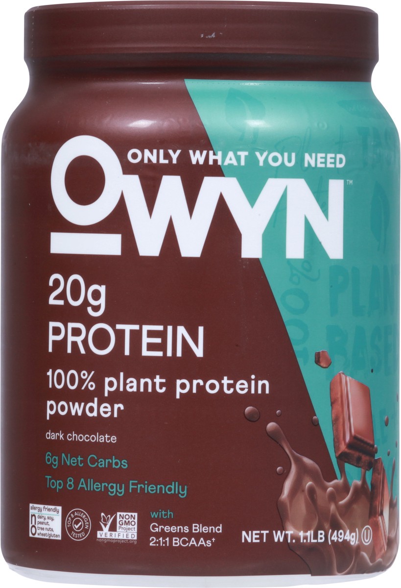 slide 6 of 11, Owyn Dark Chocolate Ultimate Wellness Plant Protein Powder, 1.2 lb
